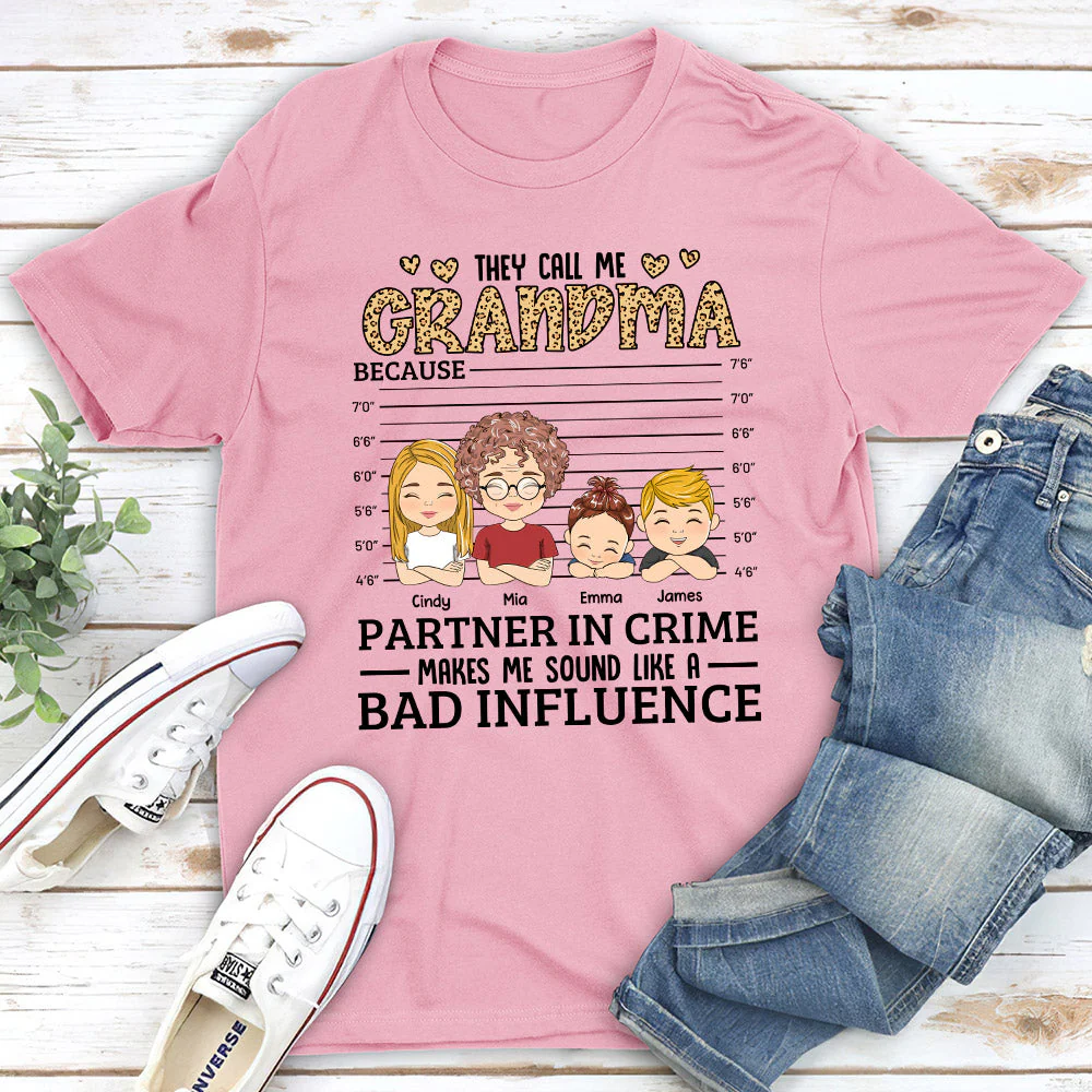 They Call Me Grandma - Personalized Custom Unisex T-shirt - Image 3