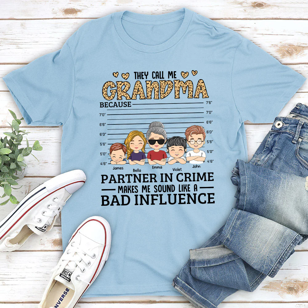 They Call Me Grandma - Personalized Custom Unisex T-shirt - Image 4