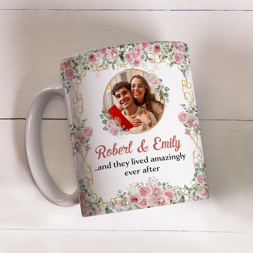 They Lived Amazingly Ever After - Personalized Custom Coffee Mug - Image 3