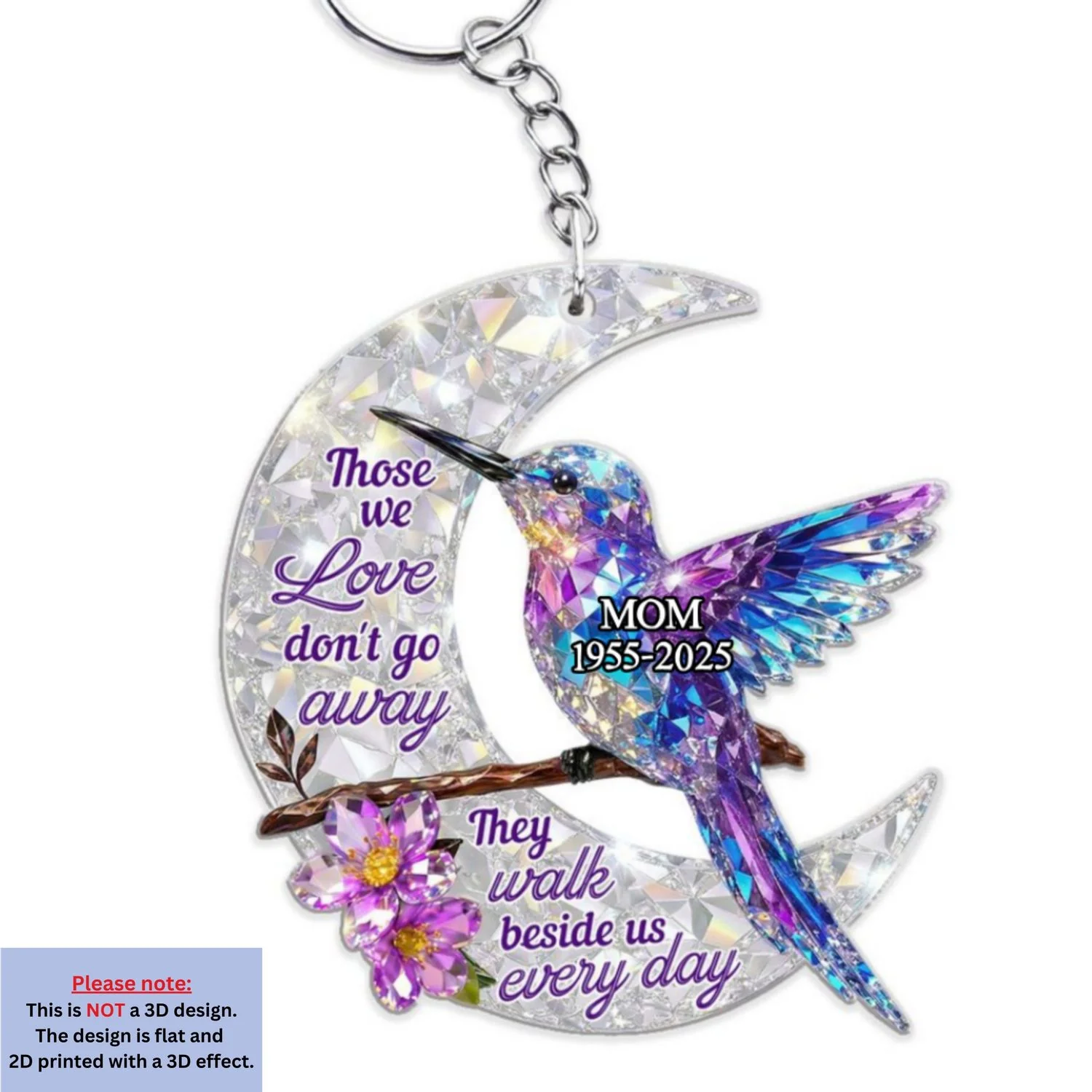 They Never Go Away - Personalized Custom 3D Effect Acrylic Keychain - Image 5