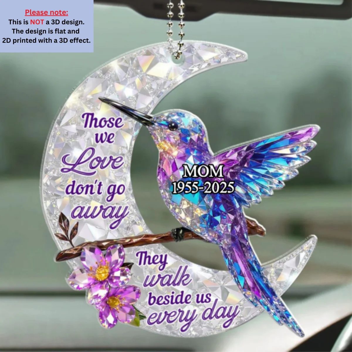 They Never Go Away - Personalized Custom 3D Effect Car Ornament - Image 5