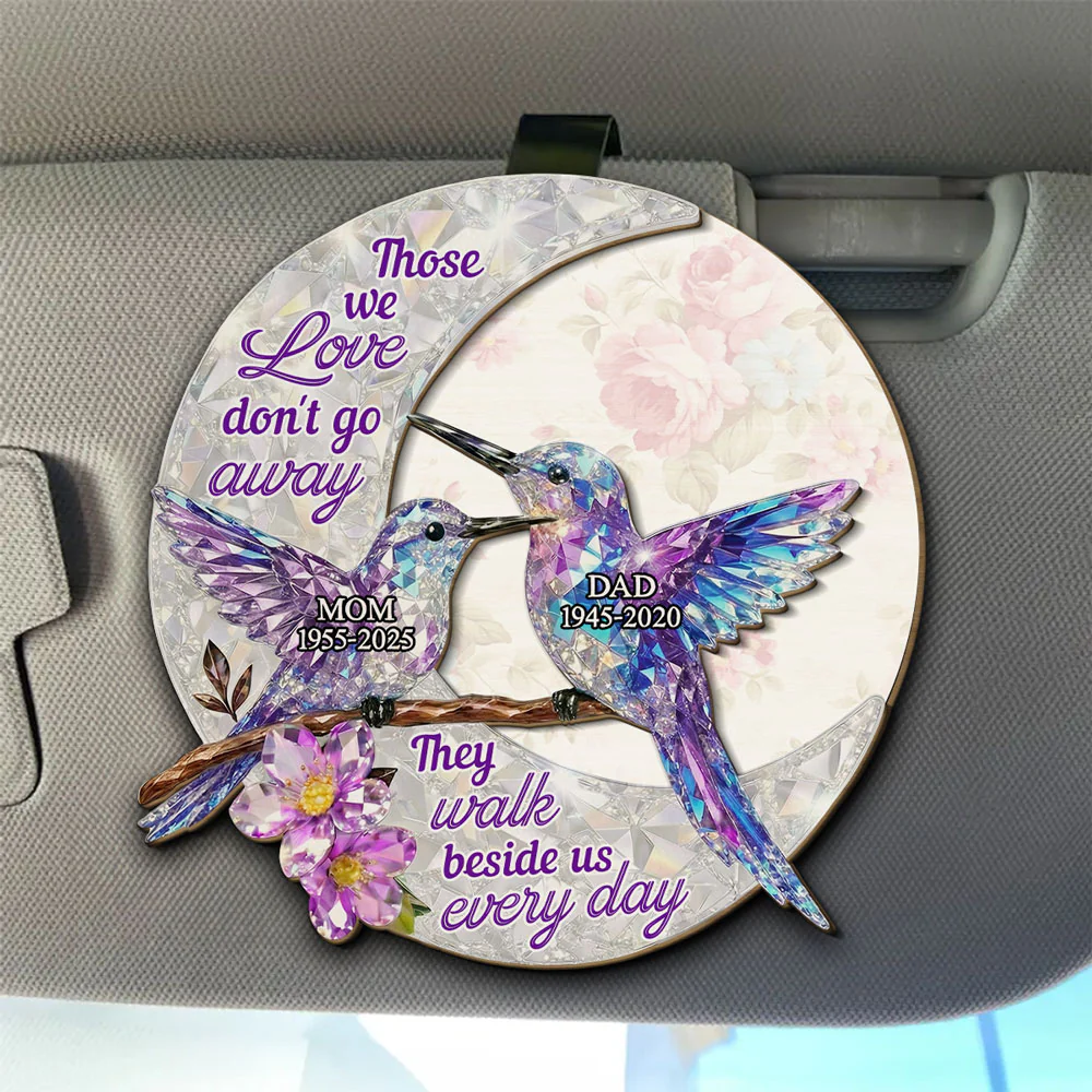 They Never Go Away - Personalized Custom 3D Effect Car Visor Clip