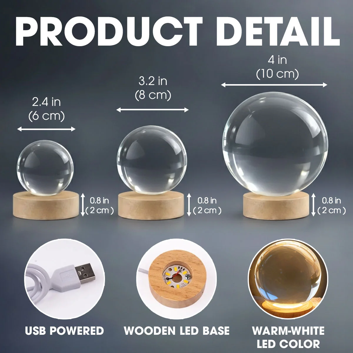 They Never Go Away - Personalized Custom 3D Effect Crystal Globe Lamp - Image 7