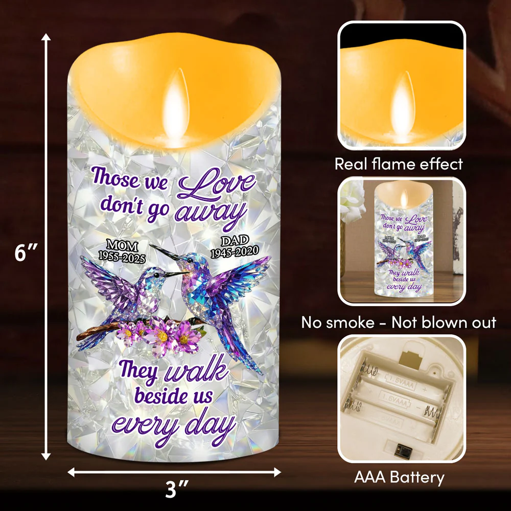 They Never Go Away - Personalized Custom 3D Effect LED Candle - Image 5