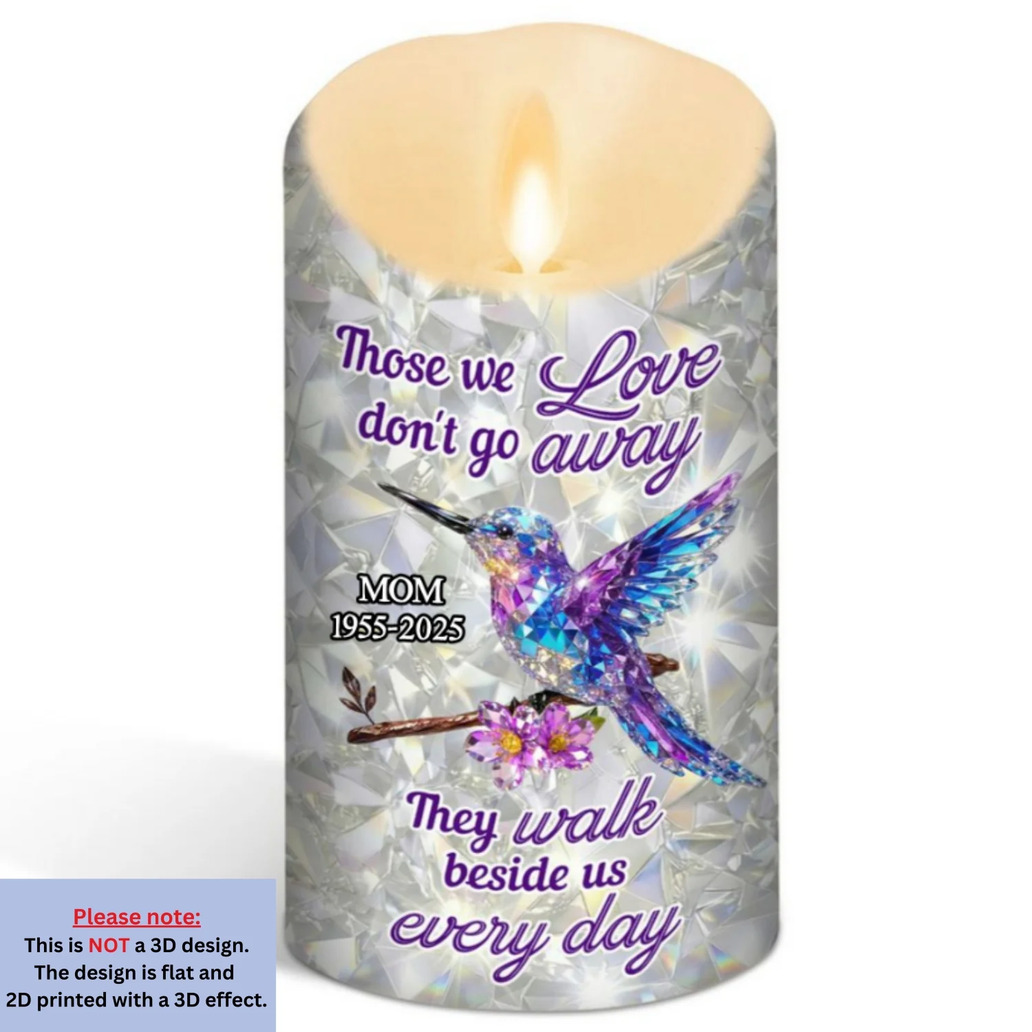 They Never Go Away - Personalized Custom 3D Effect LED Candle - Image 6