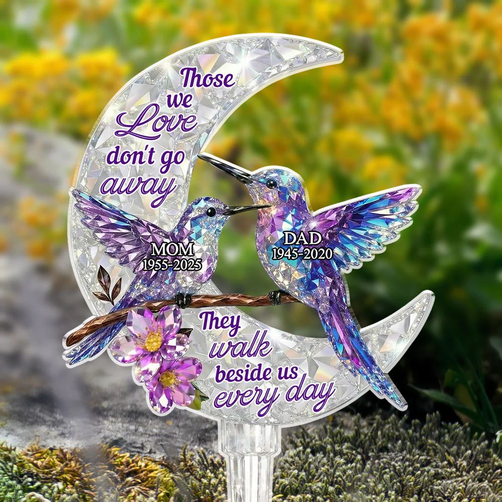 They Never Go Away - Personalized Custom 3D Effect Acrylic Garden Stake - Image 2