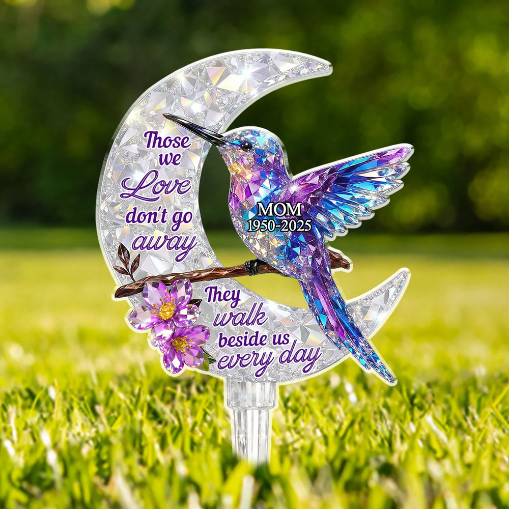 They Never Go Away - Personalized Custom 3D Effect Acrylic Garden Stake - Image 3