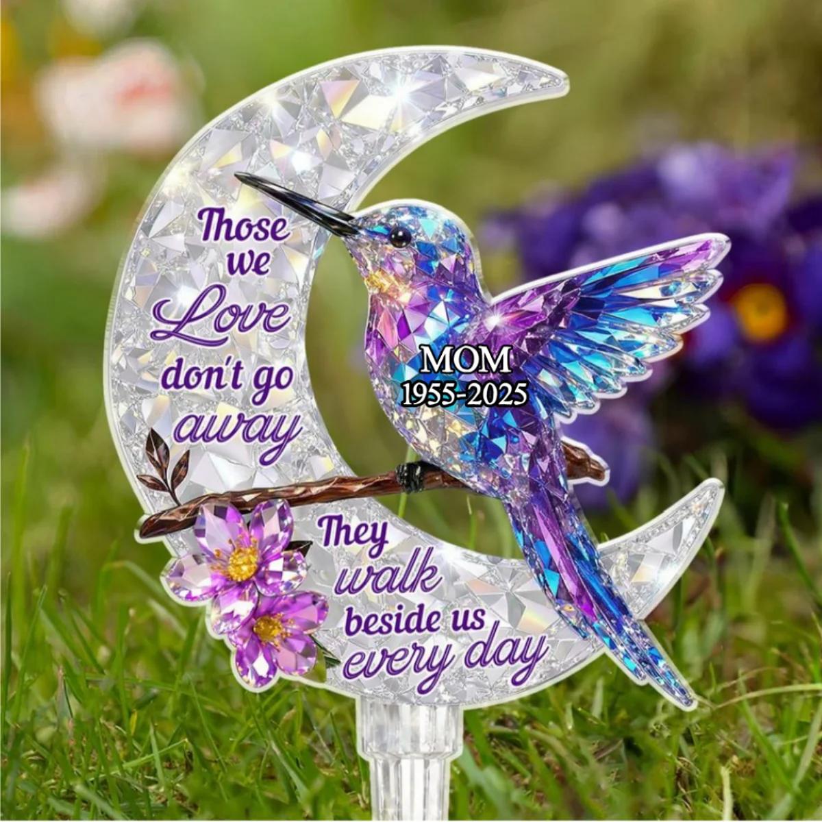 They Never Go Away - Personalized Custom 3D Effect Acrylic Garden Stake - Image 7
