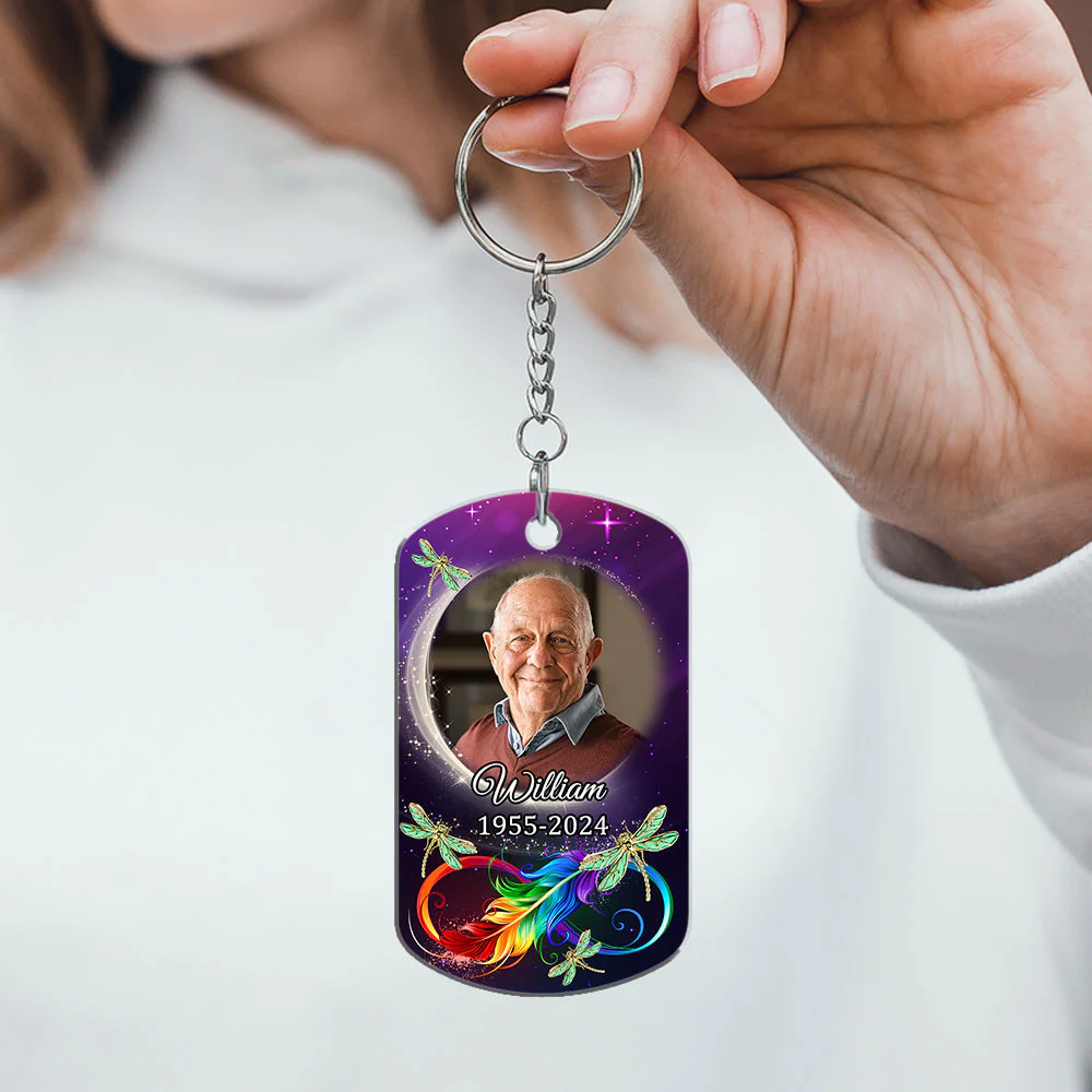 They Walk Beside Us Every Day - Personalized Custom Acrylic Keychain - Image 4