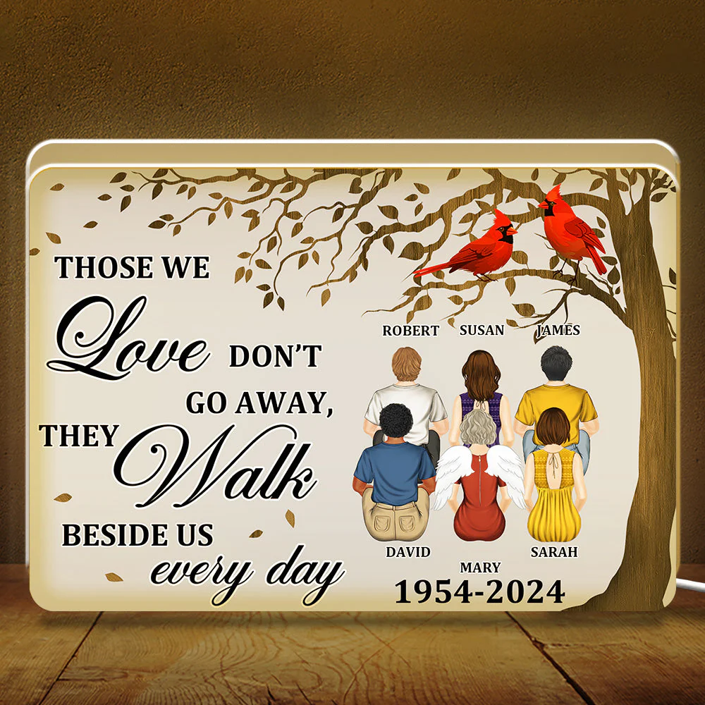They Walk Beside Us Every Day - Personalized Custom Light Box - Image 4