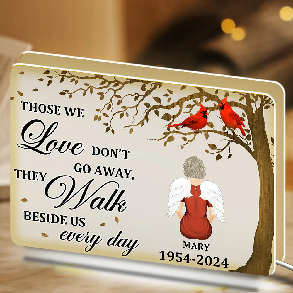 They Walk Beside Us Every Day - Personalized Custom Light Box - Image 5