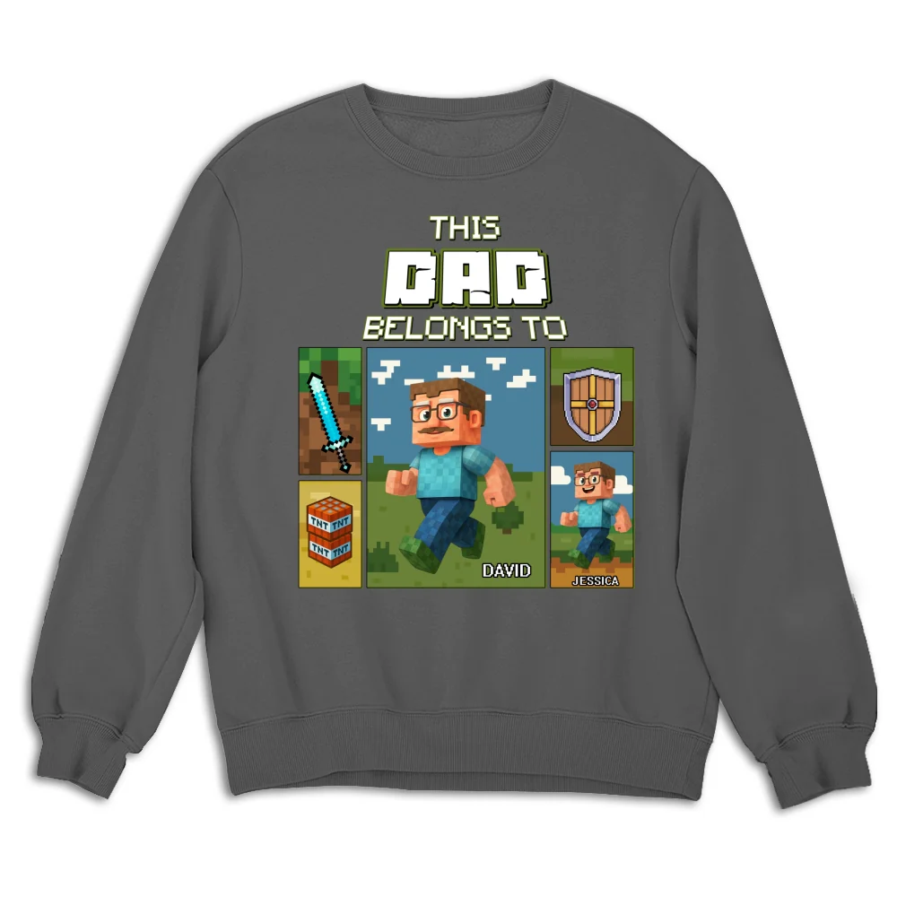 This Awesome Dad Belongs To - Personalized Custom Shirt - Image 13