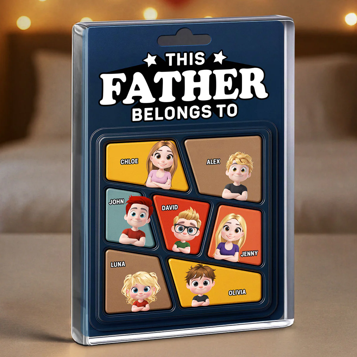 This Daddy Belong To - Personalized Custom Acrylic Plaque - Image 4