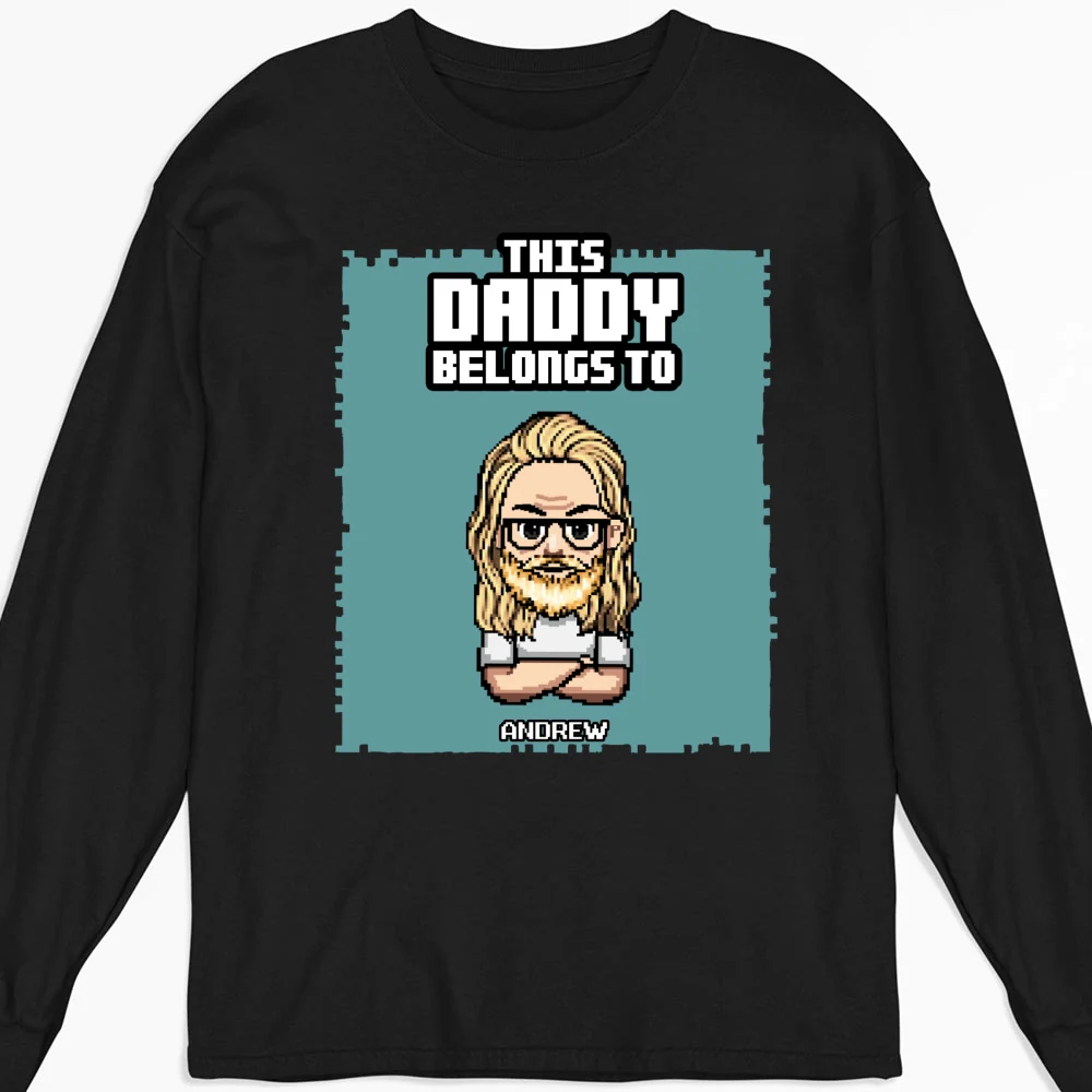 This Daddy Belongs To - Personalized Custom Shirt - Image 10