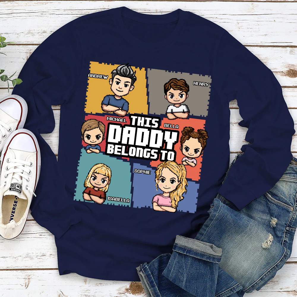 This Daddy Belongs To - Personalized Custom Shirt - Image 3