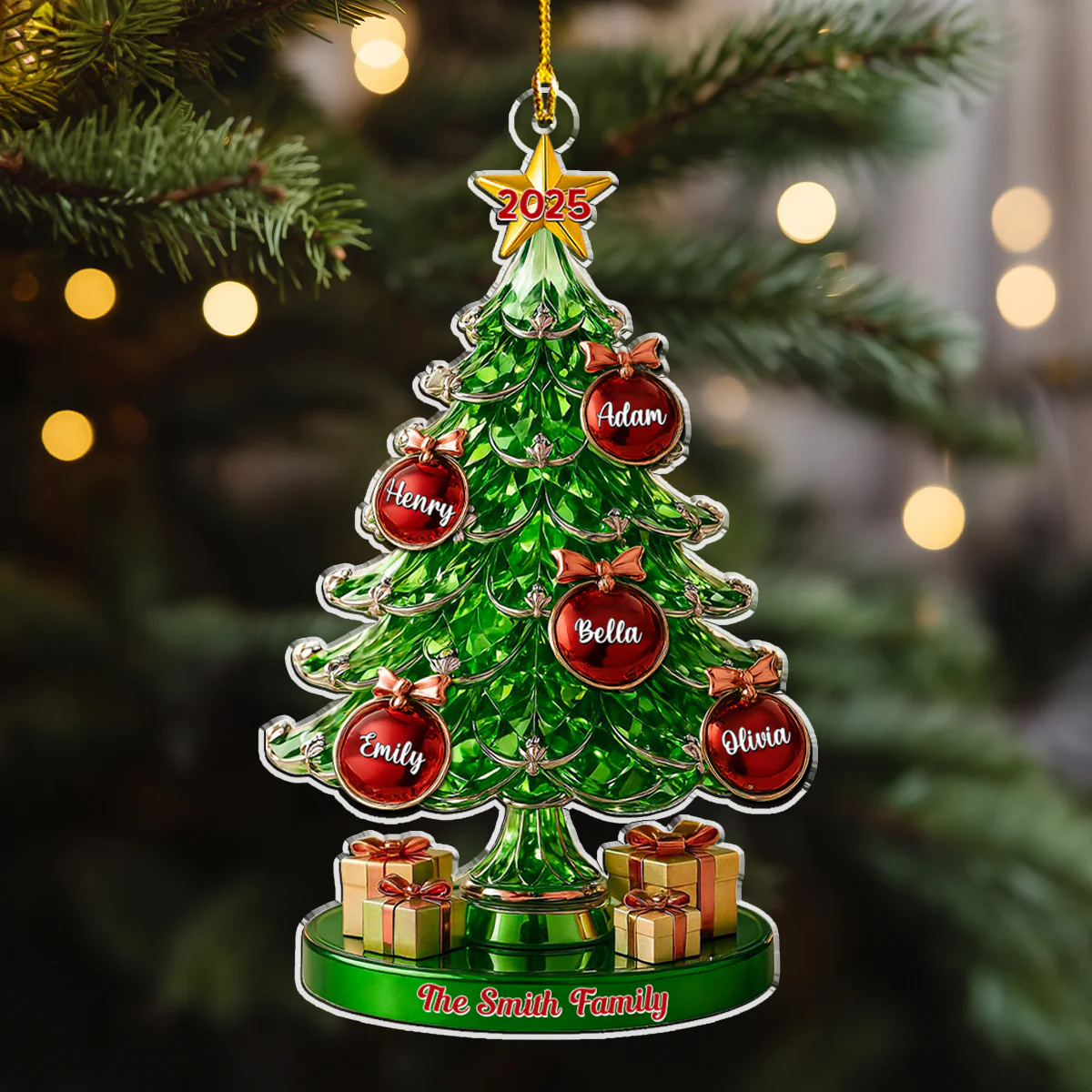 This Day Our Family - Personalized Custom Acrylic Ornament