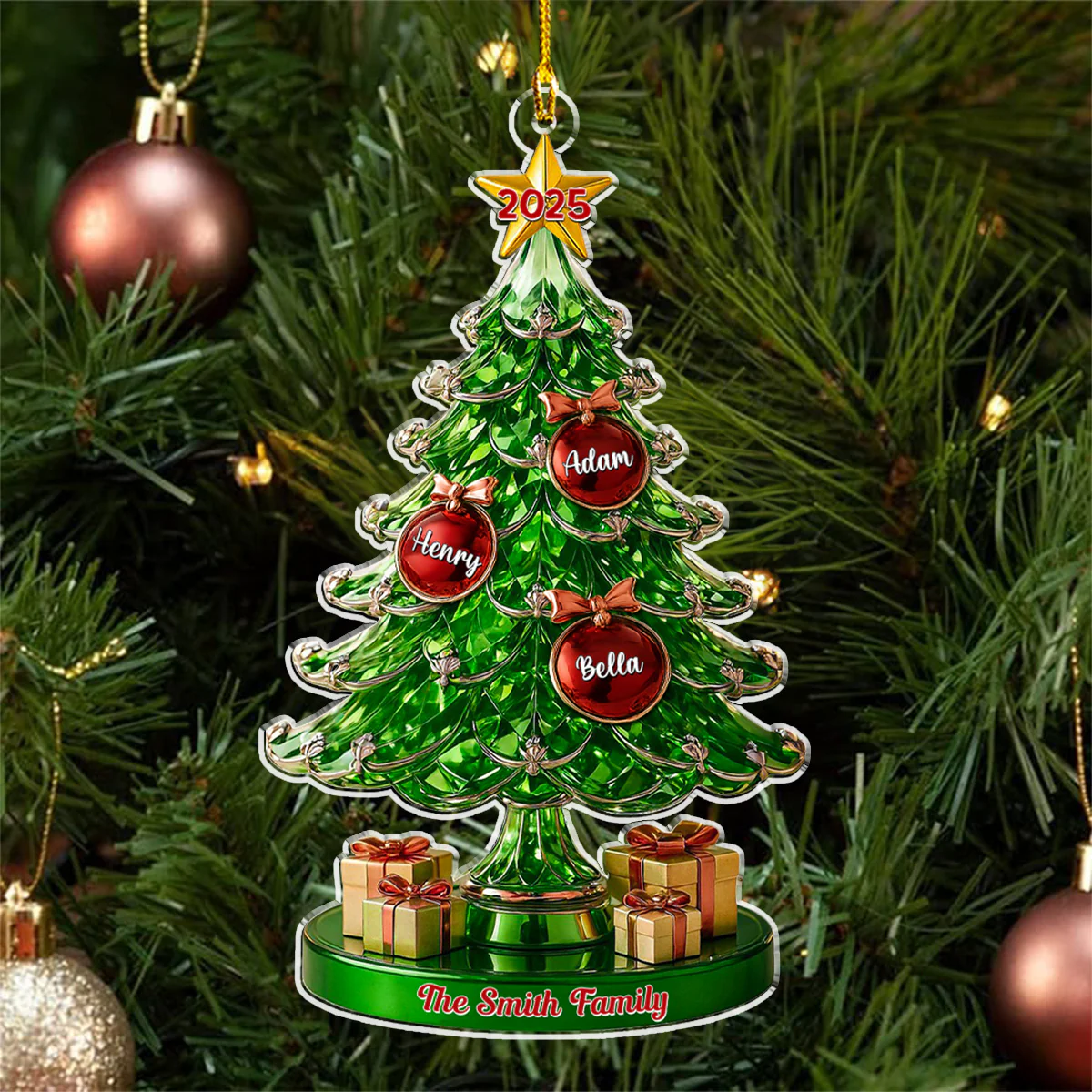 This Day Our Family - Personalized Custom Acrylic Ornament - Image 5