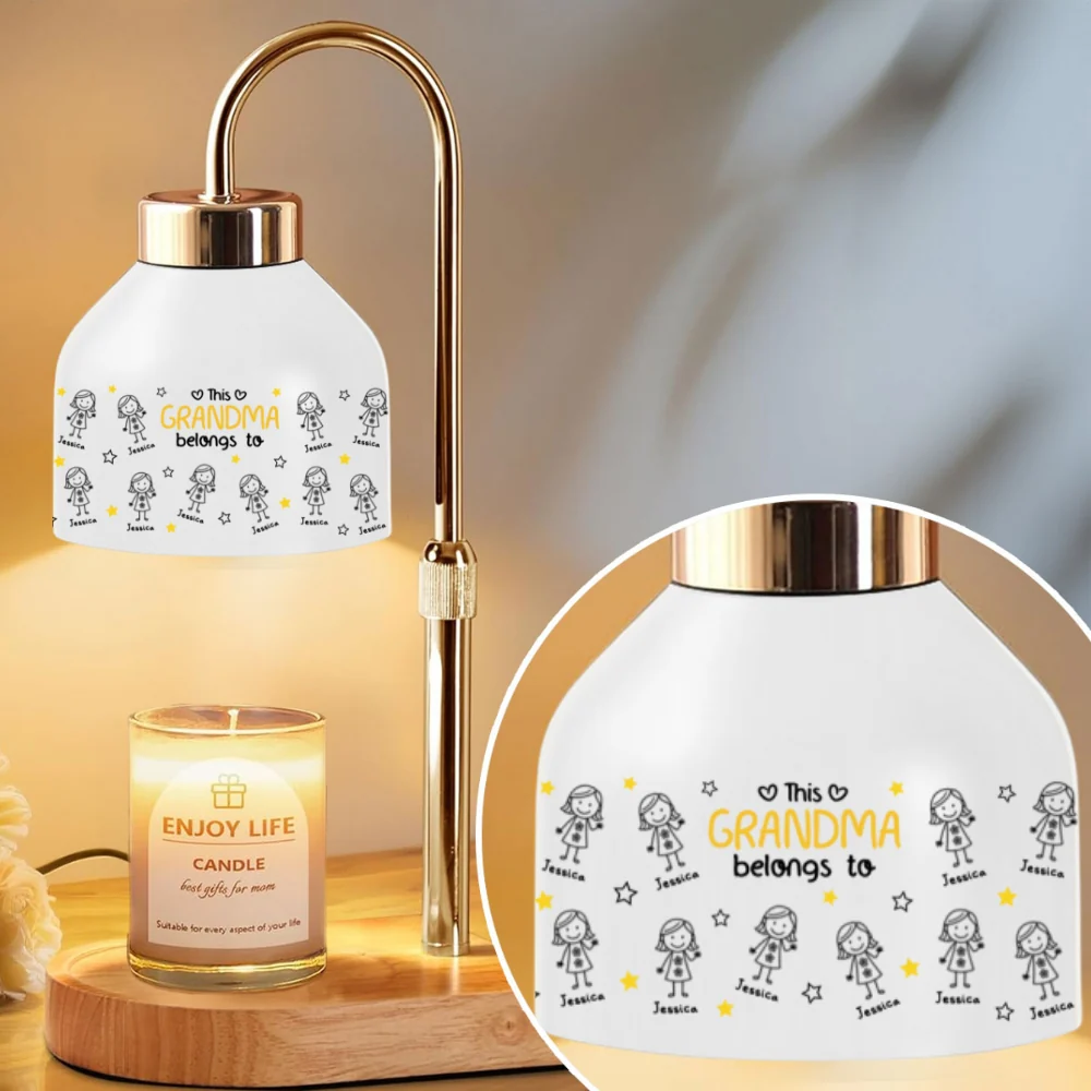 This Grandma Belongs To - Personalized Custom Candle Warmer Lamp
