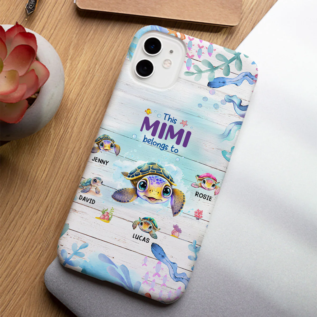 This Grandma Belongs To - Personalized Custom Phone Case - Image 4