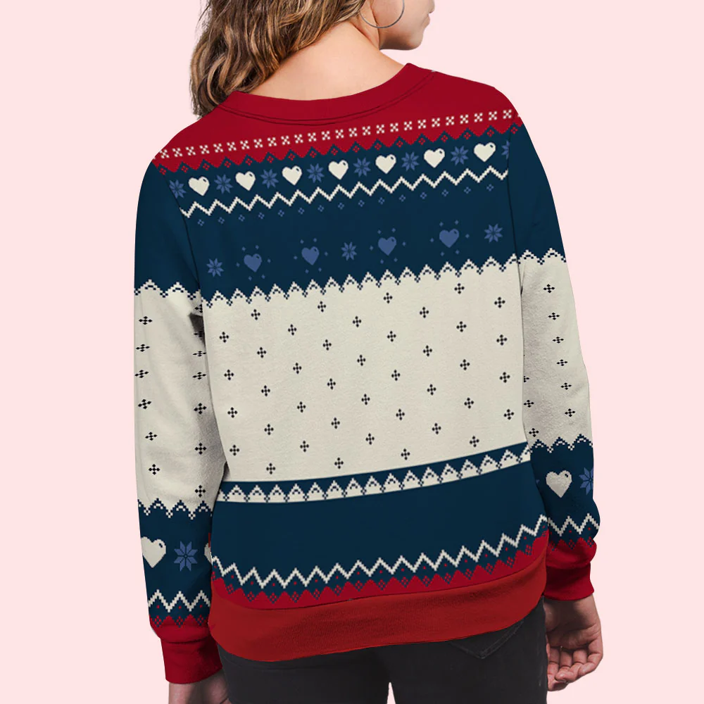 This Grandma Mom Belongs To Pixel - Personalized Custom All-Over-Print Sweatshirt - Image 4
