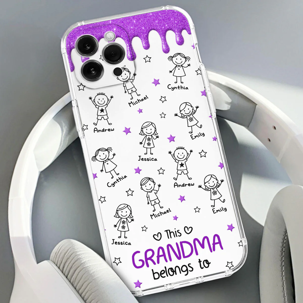 This Grandmother Means Everything To Us - Personalized Custom Phone Case - Image 2