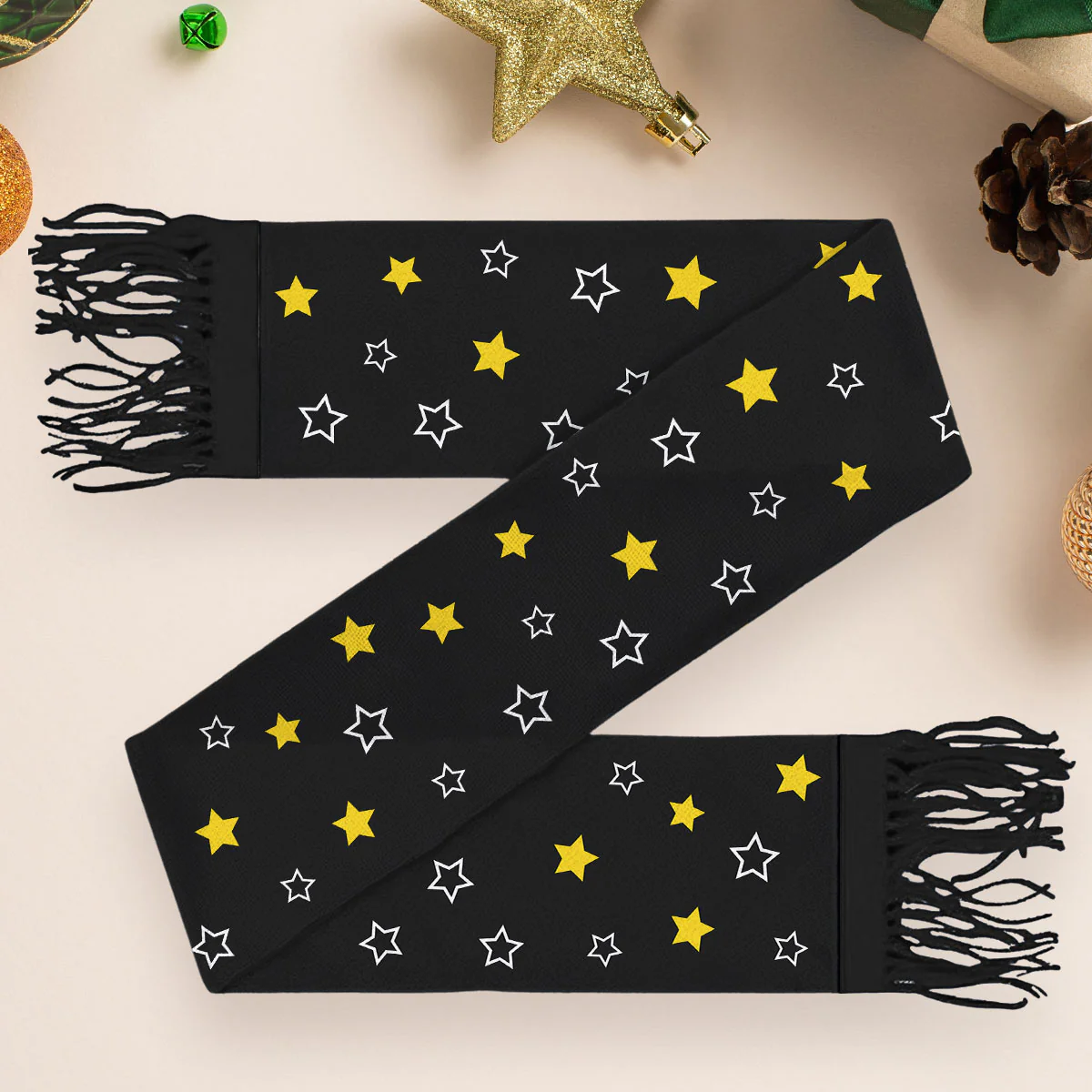 This Grandpa Belongs To Us - Personalized Custom Scarf - Image 4