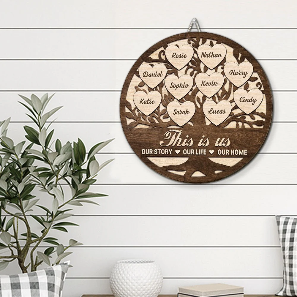 This Is Our Home - Personalized Custom Wood Sign - Image 4