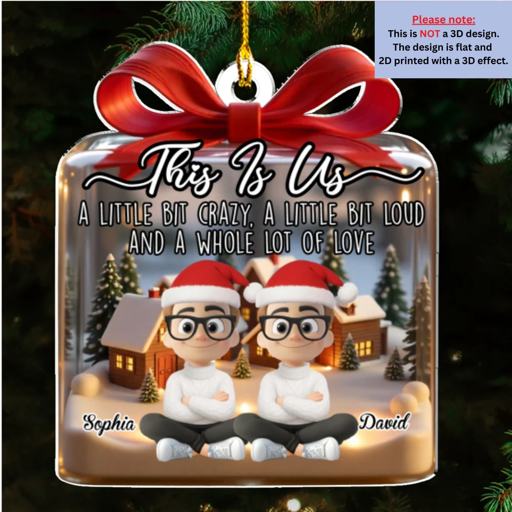 This Is Us Together - Personalized Custom Acrylic Ornament - Image 6