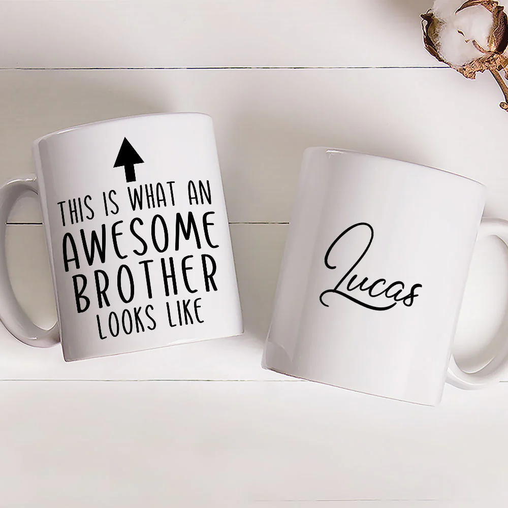 This Is What An Awesome Brother Looks Like - Personalized Custom Coffee Mug - Image 4
