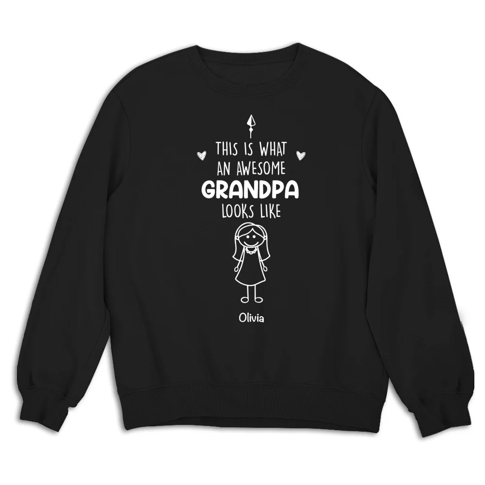 This Is What An Awesome Grandpa Looks Like - Personalized Custom Shirt - Image 12
