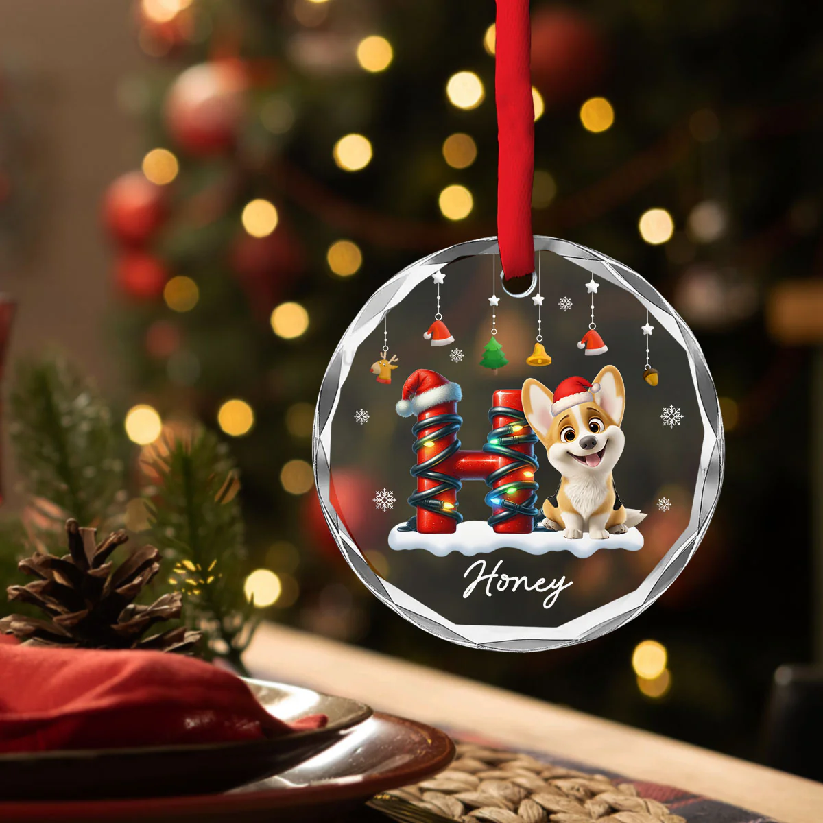 This Is Yours - Personalized Custom 3D Effect Glass Ornament - Image 4