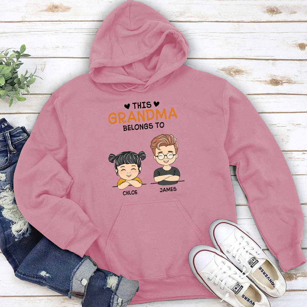 This Nana Belongs To - Personalized Custom Hoodie - Image 3