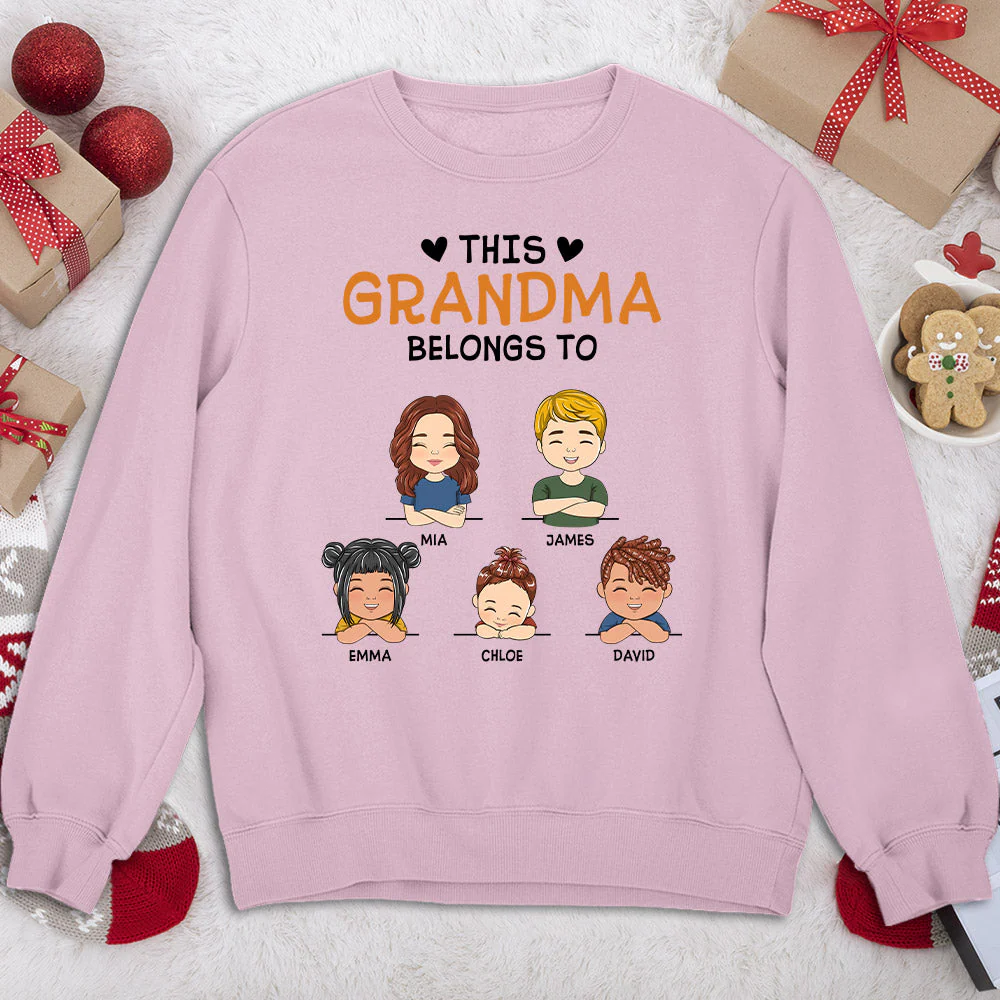 This Nana Belongs To - Personalized Custom Sweatshirt - Image 3