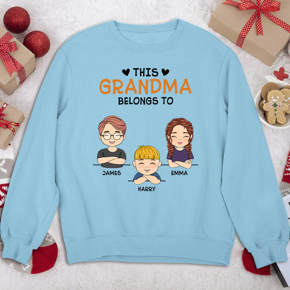 This Nana Belongs To - Personalized Custom Sweatshirt - Image 4