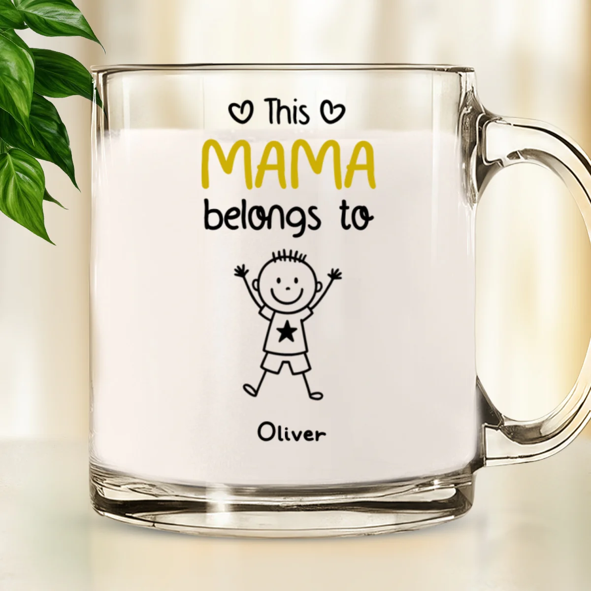 This Special Grandma Belongs To - Personalized Custom Glass Mug - Image 6