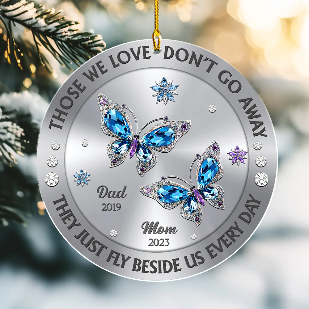 Those We Love Beside Us Every Day - Personalized Custom Acrylic Ornament - Image 3