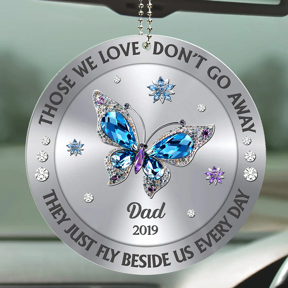 Those We Love Beside Us Every Day - Personalized Custom Car Ornament - Image 2