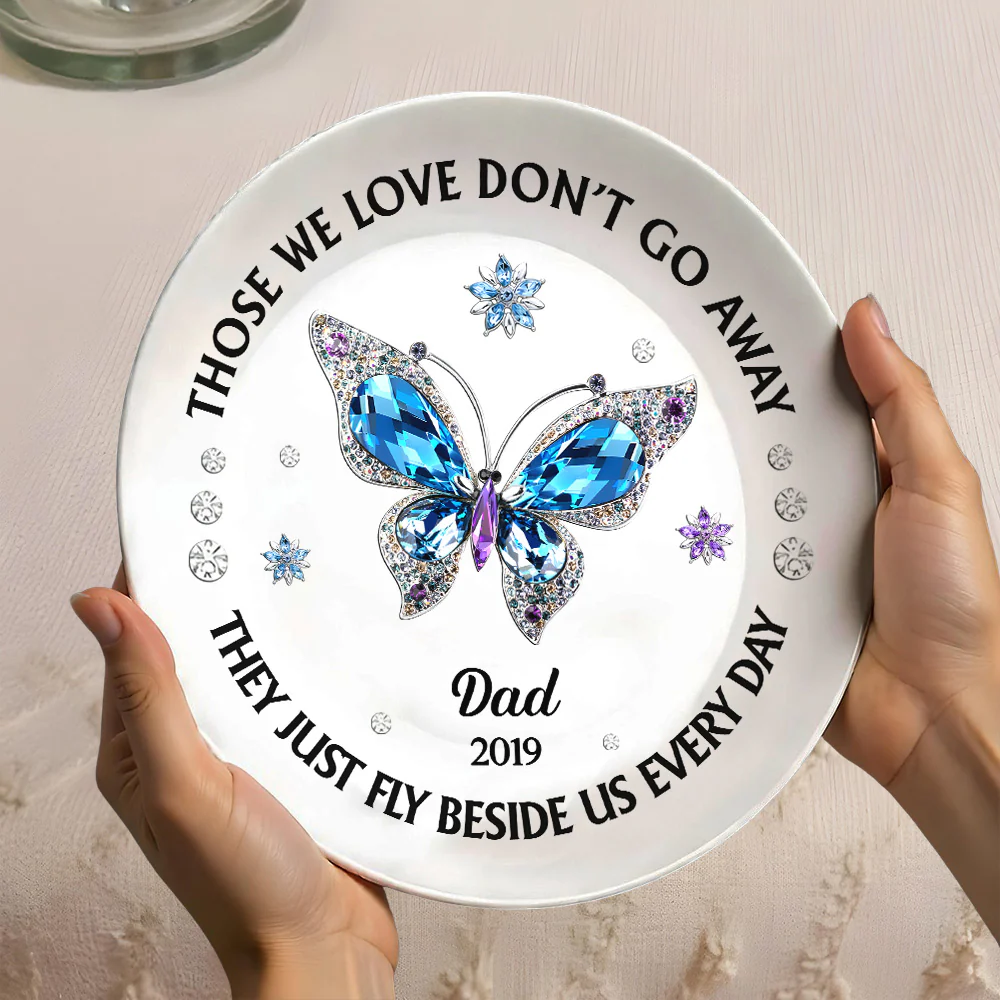 Those We Love Beside Us Every Day - Personalized Custom Plate - Image 3