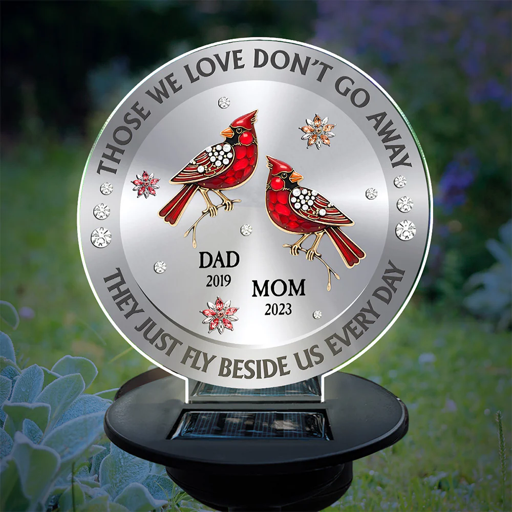 Those We Love Beside Us Every Day - Personalized Custom Solar Light - Image 2
