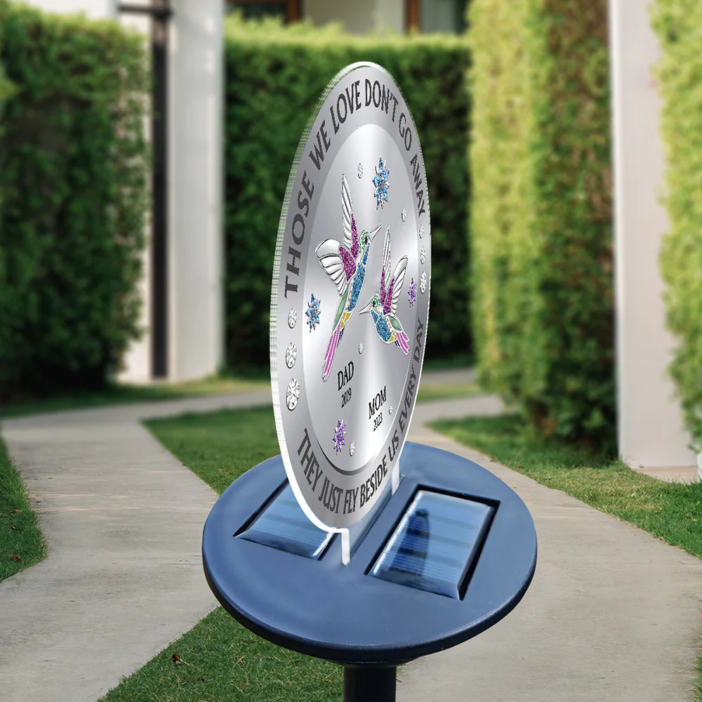 Those We Love Beside Us Every Day - Personalized Custom Solar Light - Image 5