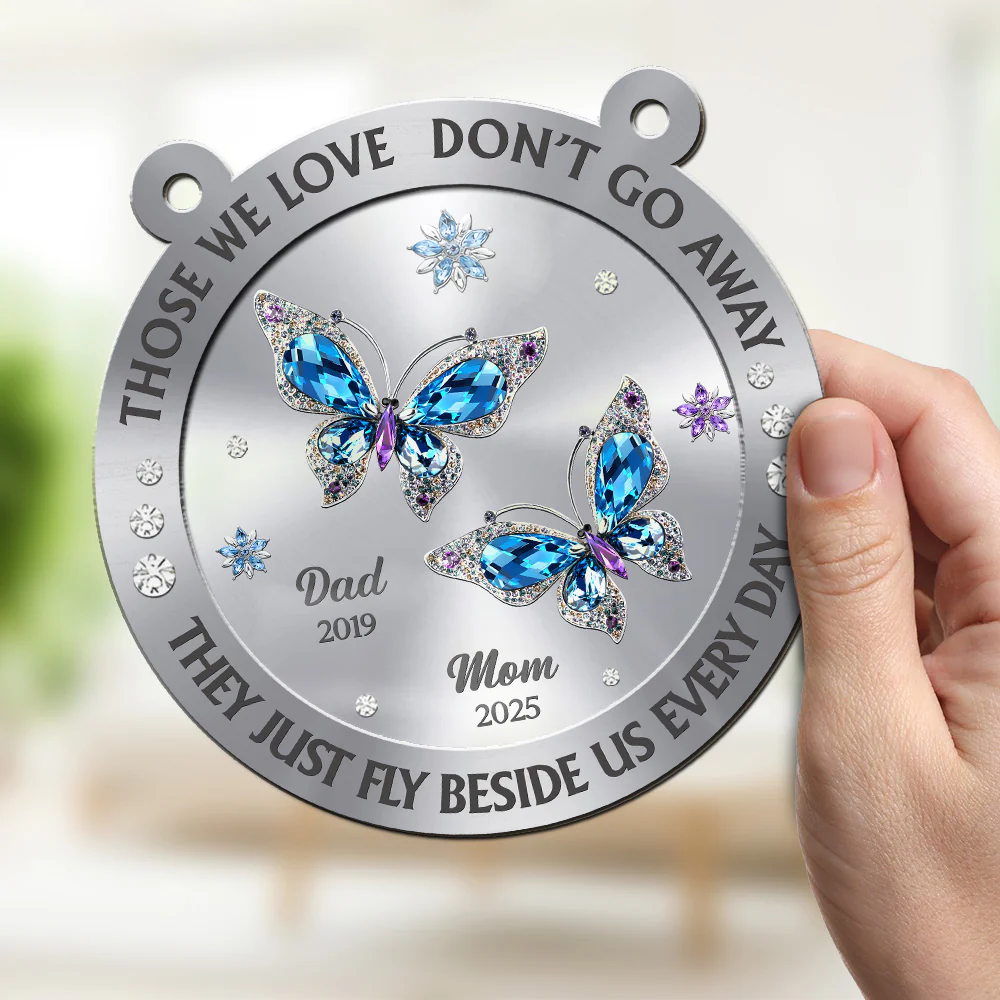 Those We Love Beside Us Every Day - Personalized Custom Suncatcher - Image 2
