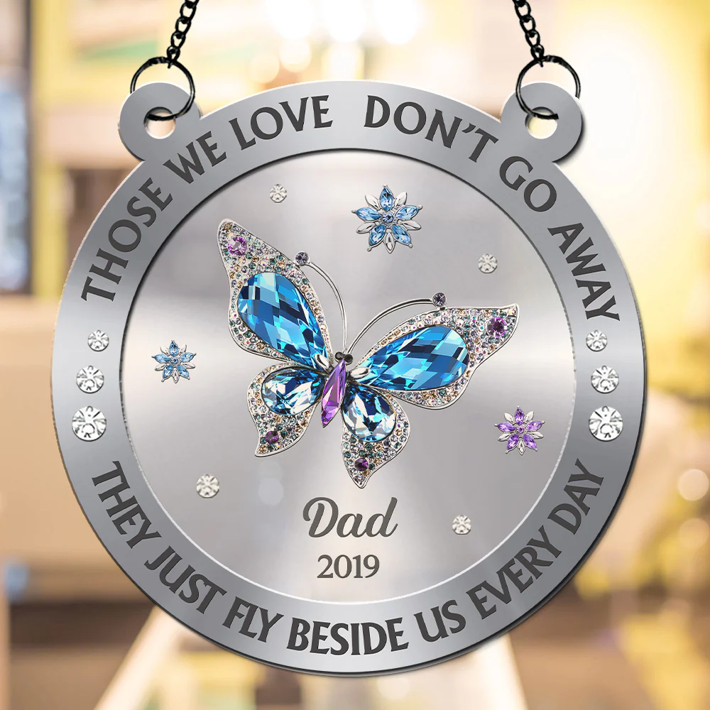 Those We Love Beside Us Every Day - Personalized Custom Suncatcher - Image 3