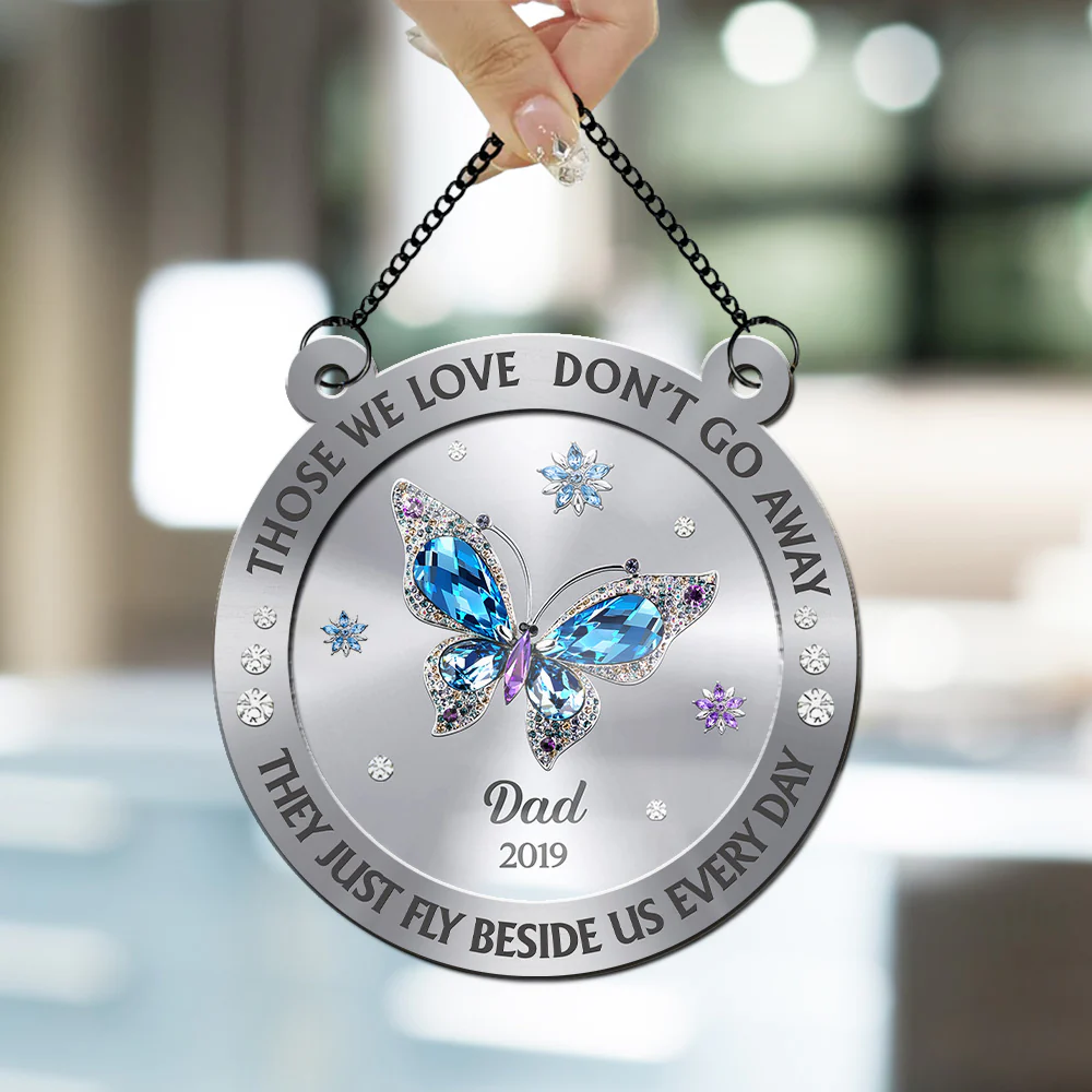 Those We Love Beside Us Every Day - Personalized Custom Suncatcher - Image 5