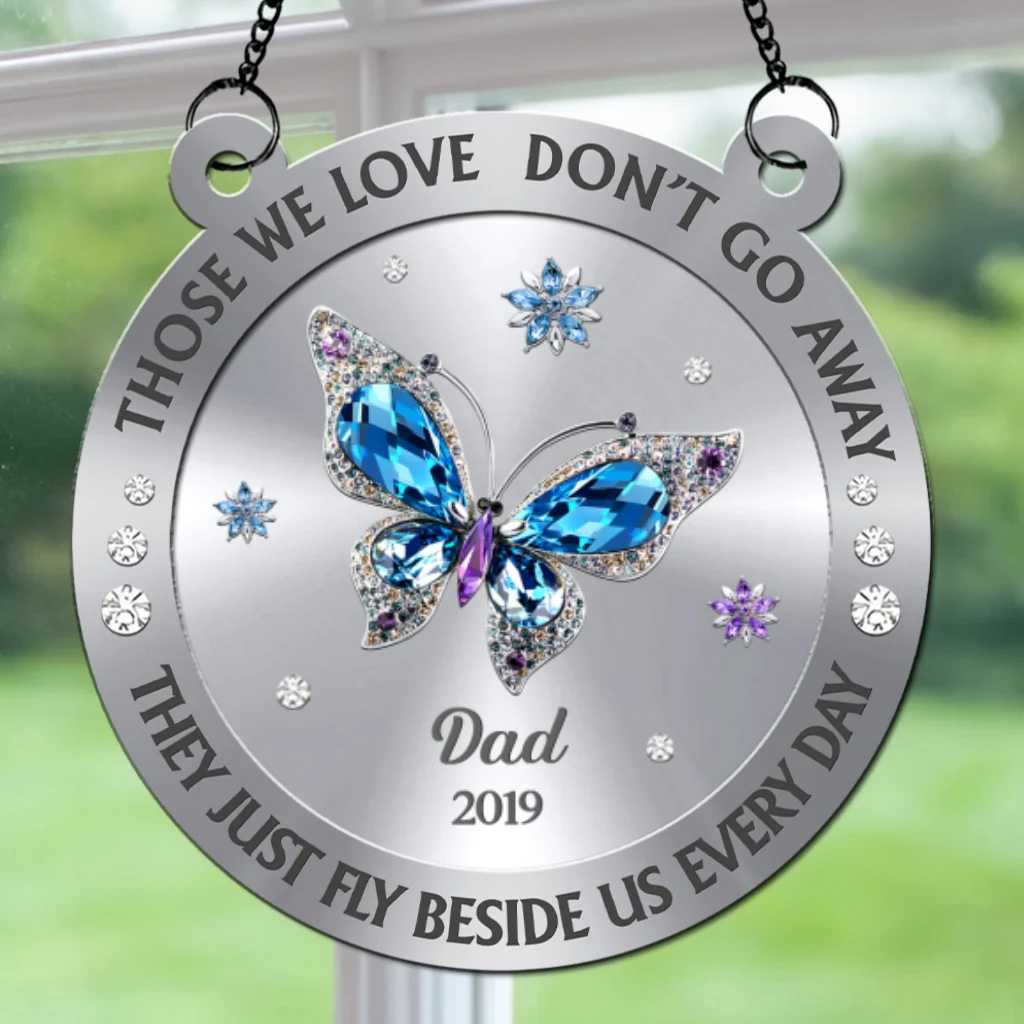 Those We Love Beside Us Every Day - Personalized Custom Suncatcher - Image 7
