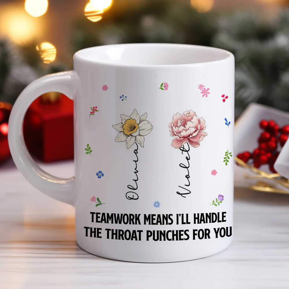 Throwing A Punch - Personalized Custom Coffee Mug - Image 5