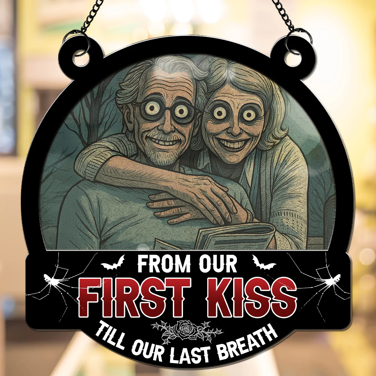 Till Our Last Breath Halloween - Personalized Custom Suncatcher - Image 2