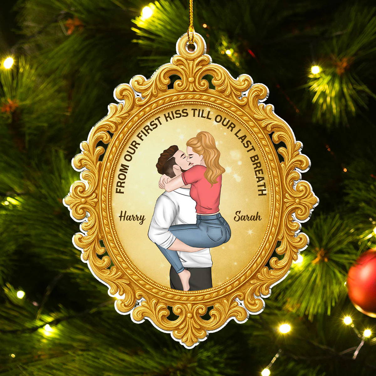 Till Our Last Breath - Personalized Custom 3D Effect Acrylic Ornament - Image 2
