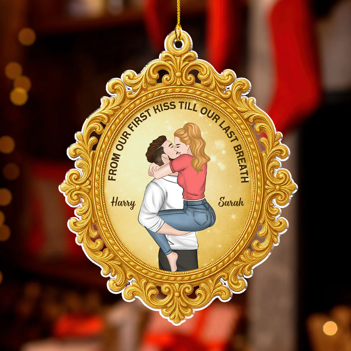 Till Our Last Breath - Personalized Custom 3D Effect Acrylic Ornament - Image 3