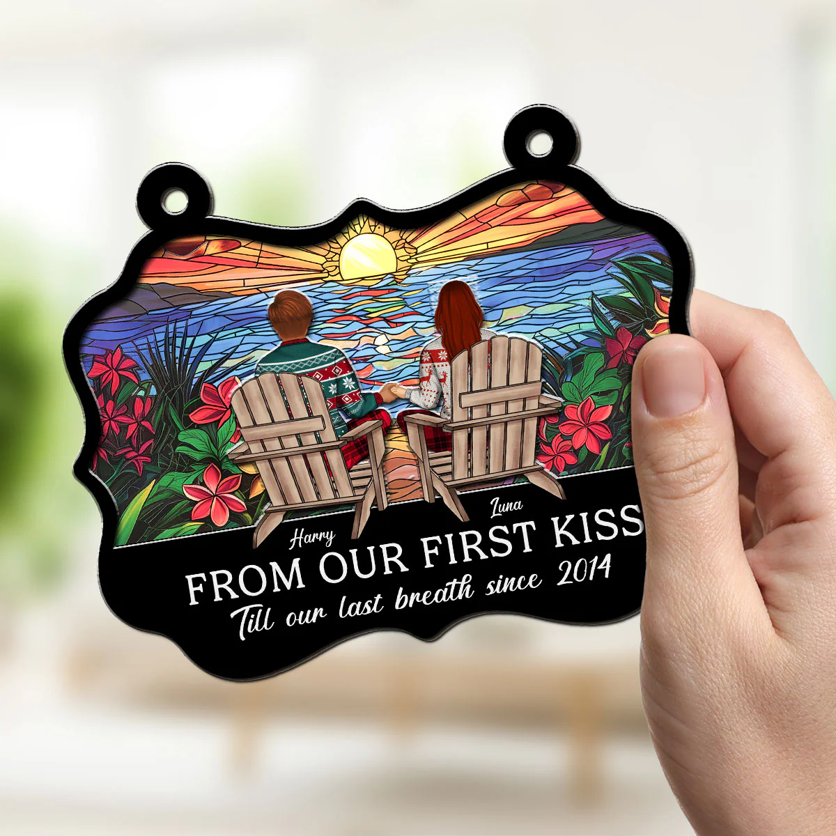 Till Our Last Breath - Personalized Custom Suncatcher - Image 3
