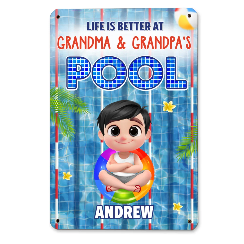 Time For The Beach - Personalized Custom Metal Sign - Image 8